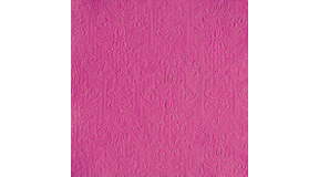 AMB.13307033 Elegance magenta dombornyomott papírszalvéta 33x33cm,15db-os