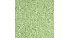 AMB.13307907 Elegance Pale Green dombornyomott papírszalvéta 33x33cm,15db-os