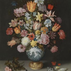 AMB.13309595 Bosschaert:Floral papírszalvéta 33x33cm,20db-os