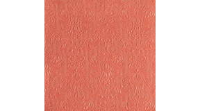 AMB.13311105 Elegance peach dombornyomott papírszalvéta 33x33cm, 15db-os