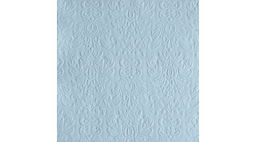 AMB.13311106 Elegance pale blue dombornyomott papírszalvéta 33x33cm, 15db-os