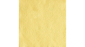 AMB.13311107 Elegance vanilia dombornyomott papírszalvéta 33x33cm, 15db-os