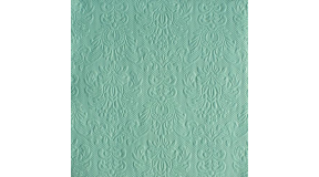 AMB.13311110 Elegance pale aqua dombornyomott papírszalvéta 33x33cm, 15db-os