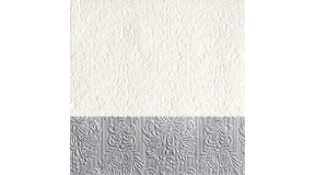AMB.13311151 Elegance Dip Silver dombornyomott papírszalvéta 33x33cm,15db-os