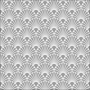 AMB.13313736 Art Deco Silver White papírszalvéta 33x33cm,20db-os