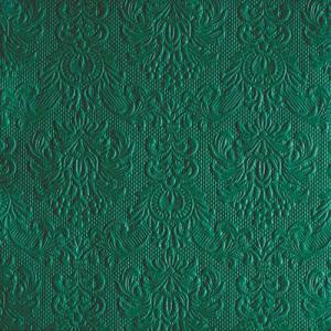 AMB.13314256 Elegance dark mint dombornyomott papírszalvéta 33x33cm,15db-os