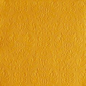 AMB.13314258 Elegance ocher dombornyomott papírszalvéta 33x33cm,15db-os