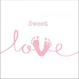 AMB.13316050 Sweet Love Girl papírszalvéta 33x33cm,20db-os