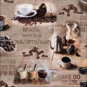 AMB.13316075 Brasil Coffee papírszalvéta 33x33cm,20db-os