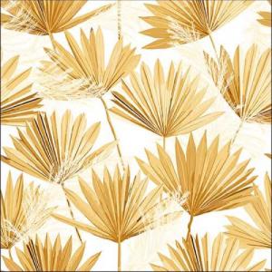 AMB.13316241 Palm Leaf Gold papírszalvéta 33x33cm,20db-os