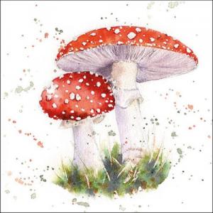 AMB.13316715 Painted Fly Agaric papírszalvéta 33x33cm, 20db-os