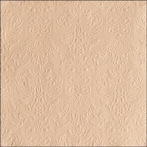 AMB.13318066 Elegance beige dombornyomott papírszalvéta 33x33cm,15db-os