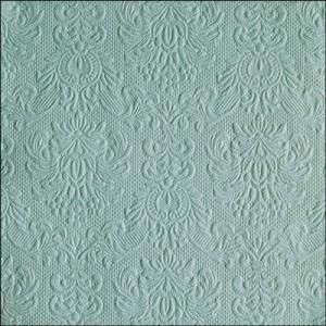 AMB.13318067 Elegance light sage  dombornyomott papírszalvéta 33x33cm,15db-os