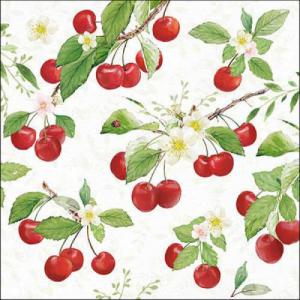 AMB.13318140 Fresh cherries papírszalvéta 33x33cm, 20db-os