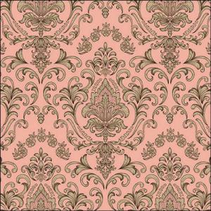 AMB.13319111 Baroque ornament salmon papírszalvéta 33x33cm, 20db-os