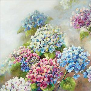 AMB.13319560 Hydrangea shades papírszalvéta 33x33cm, 20db-os