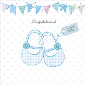 AMB.13319705 Baby shoes blue papírszalvéta 33x33cm, 20db-os