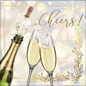 AMB.13319780 Popping bottle papírszalvéta 33x33cm, 20db-os