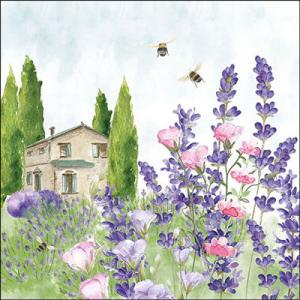 AMB.13319840 Lavender meadow papírszalvéta 33x33cm, 20db-os