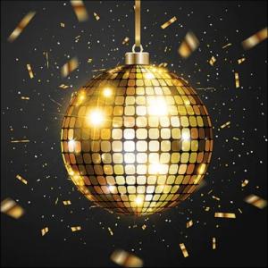 AMB.13320220 Disco ball papírszalvéta 33x33cm, 20db-os