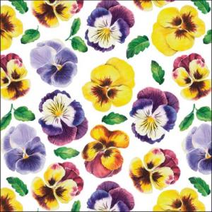 AMB.13320360 Lots of pansies papírszalvéta 33x33cm, 20db-os