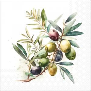 AMB.13320650 Olive branch papírszalvéta 33x33cm, 20db-os