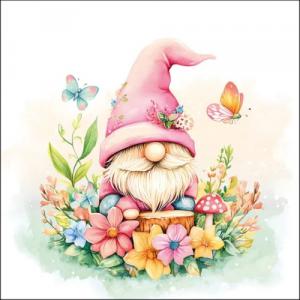 AMB.13320780 Charming gnome papírszalvéta 33x33cm, 20db-os
