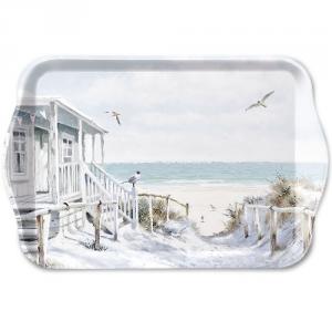 AMB.13713915 Beach Cabin műanyag kistálca 13x21cm
