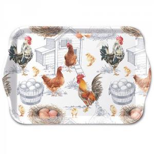 AMB.13715875 Chicken Farm műanyag kistálca 13x21cm