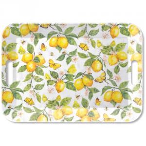 AMB.13920365 Fresh lemons white műanyag nagytálca 33x47cm