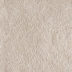 AMB.14006923 Elegance pearl taupe dombornyomott papírszalvéta 40x40cm,15db-os