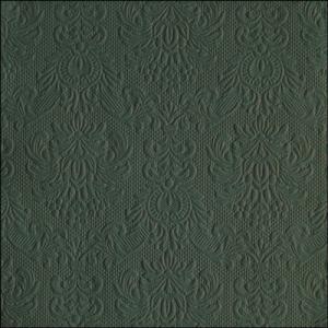 AMB.14018068 Elegance deep forest green dombornyomott papírszalvéta 40x40cm,15db-os