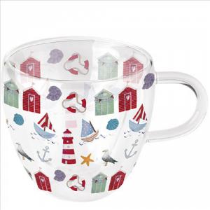 AMB.14419740 Nautical items duplafalú borosilicate üvegcsésze 0,25l