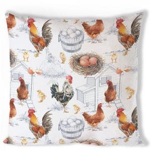 AMB.16215875 Chicken Farm párnahuzat 40x40cm, 100% pamut