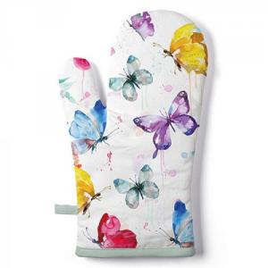 AMB.16416265 Butterfly Collection white edényfogó kesztyű 18x30cm,100% pamut