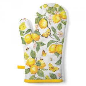 AMB.16420365 Fresh lemons white edényfogó kesztyű 18x30cm, 100% pamut