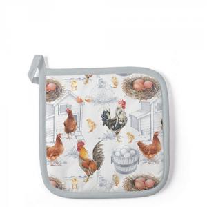 AMB.16515875 Chicken Farm edényalátét 20x20cm,100% pamut