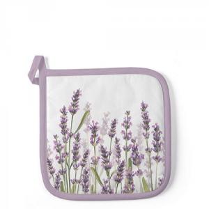 AMB.16515985 Lavender Shades White edényalátét 20x20cm,100% pamut, levendula mintás