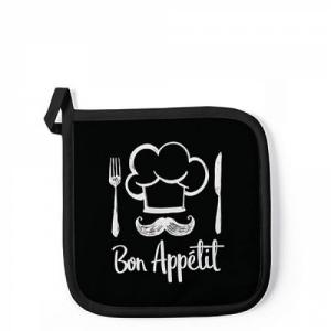 AMB.16517207 Chef Black edényalátét 20x20cm,100% pamut