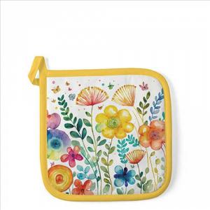 AMB.16518430 Vibrant spring white edényalátét 20x20cm,100% pamut