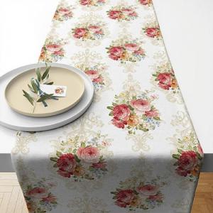 AMB.16615900 Sara Cream asztali futó 40x150cm, 100% pamut