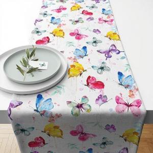 AMB.16616265 Butterfly Collection White asztali futó 40x150cm,100% pamut