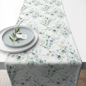 AMB.16617165 Eucalyptus All Over asztali futó 40x150cm,100% pamut