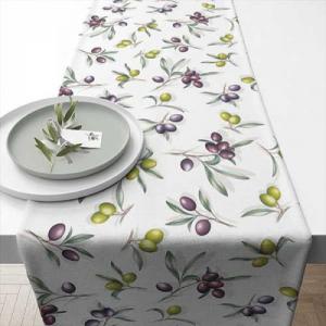 AMB.16618185 Delicious olives asztali futó 40x150cm,100% pamut