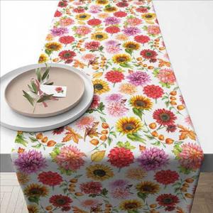 AMB.16619770 Autumn blooming asztali futó 40x150cm, 100% pamut