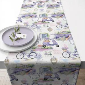 AMB.16620400 La Provence asztali futó 40x150cm,100% pamut