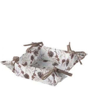 AMB.16917835 Pine cones kenyérkosár 20x20x7cm, 100% pamut