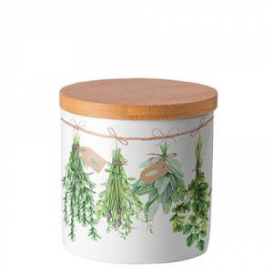 AMB.17416285 Fresh Herbs porcelán konyhai tároló 10x10cm