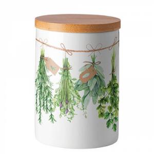 AMB.17516285 Fresh Herbs porcelán konyhai tároló 13,5x10cm