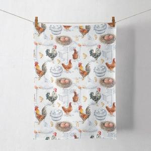 AMB.17815875 Chicken Farm konyharuha 50x70cm, 100% pamut